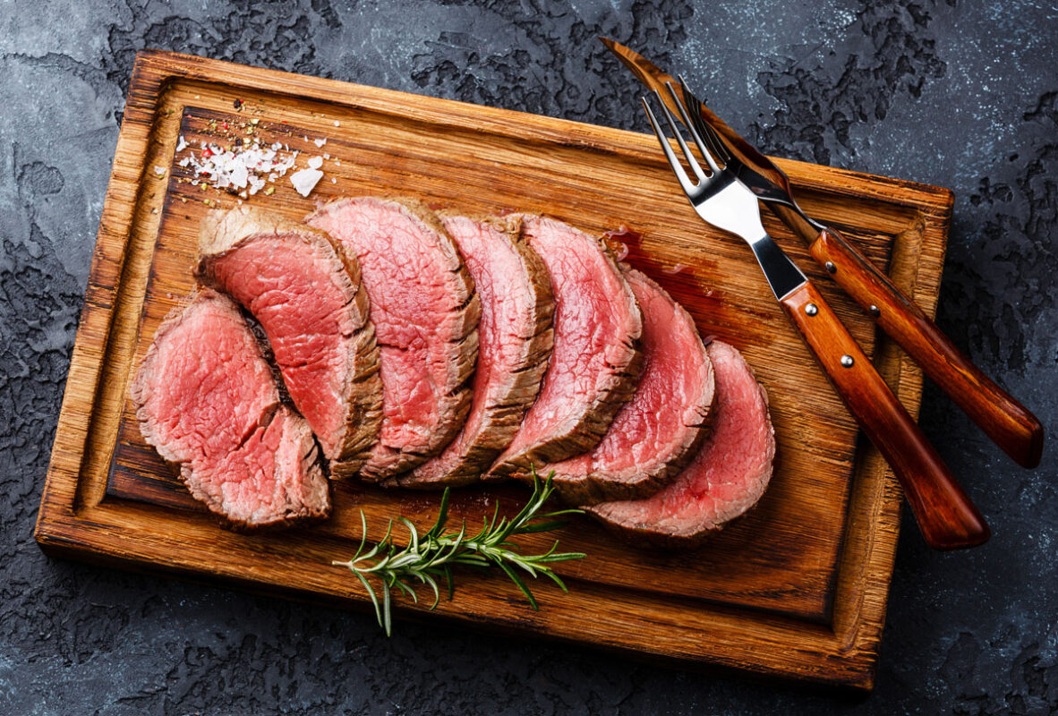Filet (Tenderloin) Sous Vide mit Portwein und Knoblauch